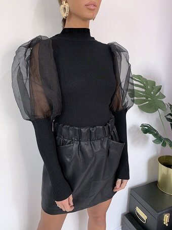 Manzara Bluza eleganta anaela neagra