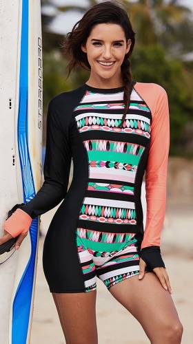 Manzara Costum surf charlette multicolorat