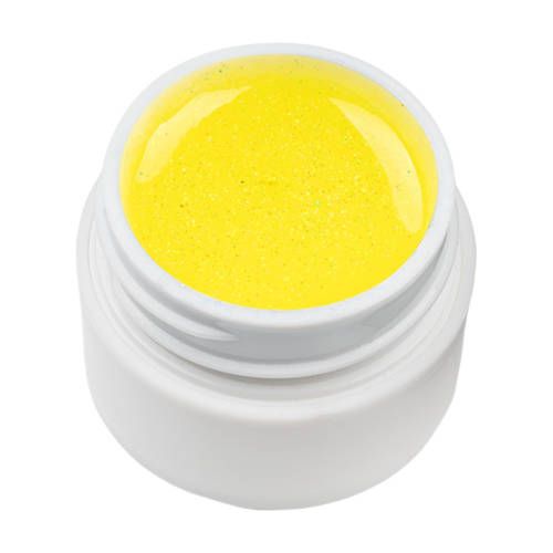 Gel uv color cu sclipici ens pro #020 - sparkling yellow