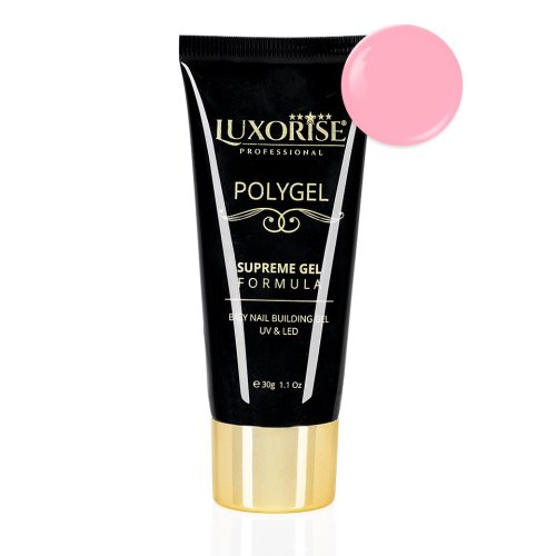 Polygel supreme gel luxorise, soft pink lx008