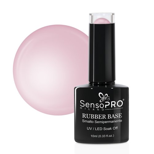 Rubber base gel sensopro milano 10ml, #26-1 pastel nude