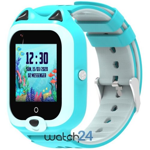 Smartwatch pentru copii wonlex cu functie telefon (sim), 4g, gps, wifi, sos, apel video, app store, functie spion, kt22, bleu