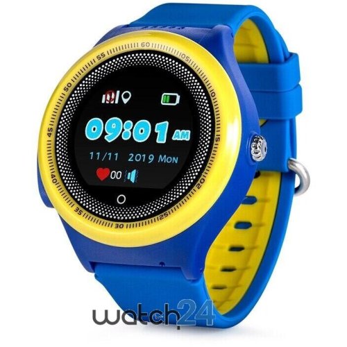 Smartwatch pentru copii wonlex cu functie telefon (sim), gps, sos, functie spion, kt06, albastru