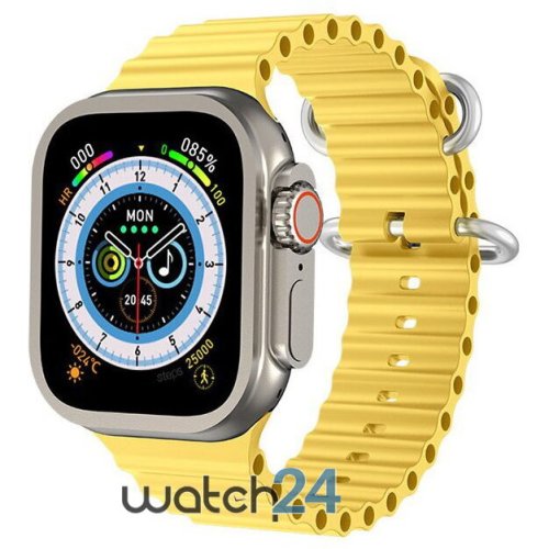 Smartwatch watchultra cu apel bluetooth, agenda telefonica, ekg, puls, oxigen din sange, tensiune arteriala, monitorizare somn, vreme s566