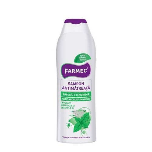 Șampon antimătreață busuioc și cimbrișor 400 ml