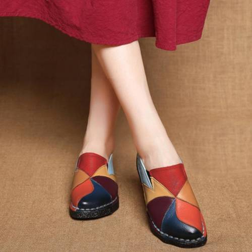 Daytime receipt Take a risk Neer - Pantofi de dama din imitatie de piele, model vintage, colorati —  Euforia-Mall.ro