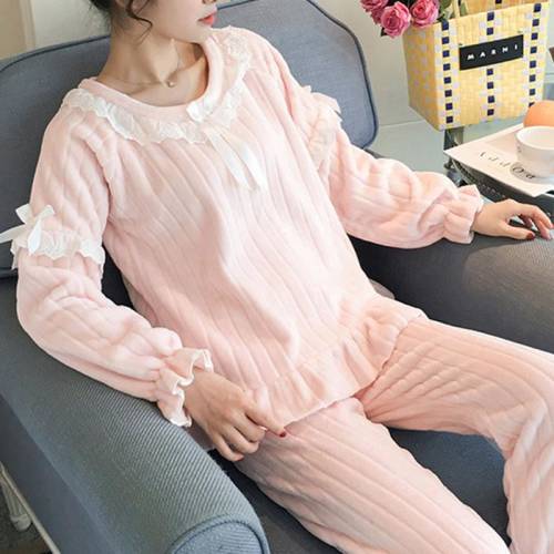 Neer Pijama draguta din plus pentru femei, model calduros
