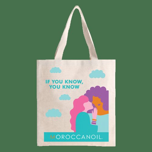 Geanta material textil moroccanoil tote bag re-animation if you know, you know
