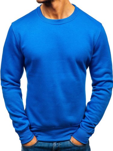 Bluză fără glugă pentru bărbat albastră Bolf bo-01