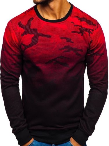 Bluză fără glugă pentru bărbat roșie Bolf dd130-2
