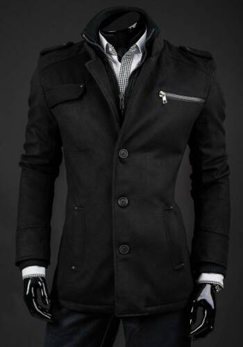 Palton de iarnă bărbați negru Bolf 8856a