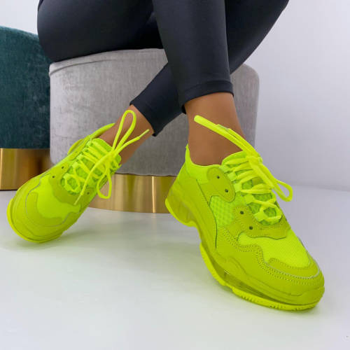 Adidasi dama piele ecologica neon simplicity b6856