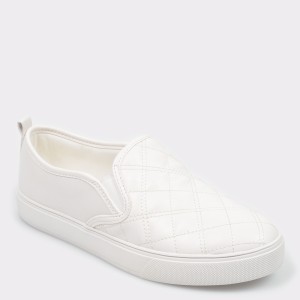 Pantofi aldo albi, elvuclya, din piele ecologica