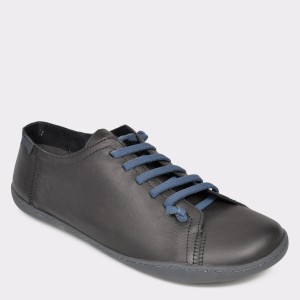 Pantofi camper negri, k100300, din piele naturala