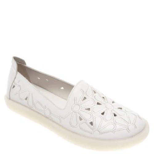 Pantofi flavia passini alb, v306g11, din piele naturala