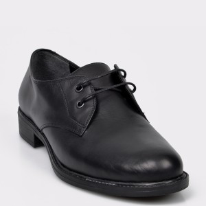 Pantofi flavia passini negri, vr305, din piele naturala