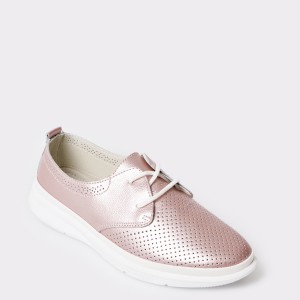 Pantofi rio fiore roz, 33, din piele naturala