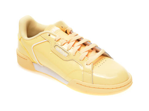Pantofi sport adidas galbeni, roguera, din piele naturala