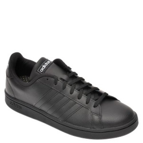 Pantofi sport adidas negri, grand court, din piele naturala
