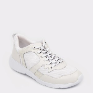 Pantofi sport flavia passini albi, 297501, din material textil