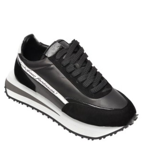 Pantofi sport flavia passini negri, 15santo, din piele naturala