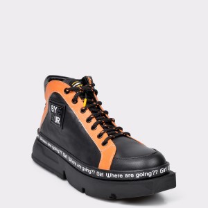 Pantofi sport flavia passini negri, gm2322, din piele naturala