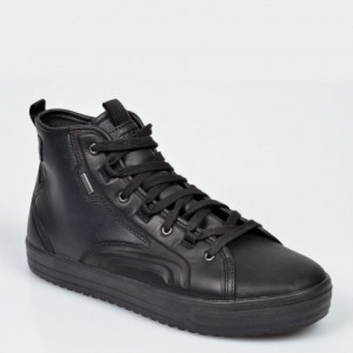 Pantofi sport geox negre, u948ga, din piele naturala