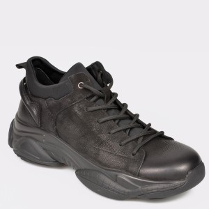 Pantofi sport gryxx negri, b03a189, din piele naturala