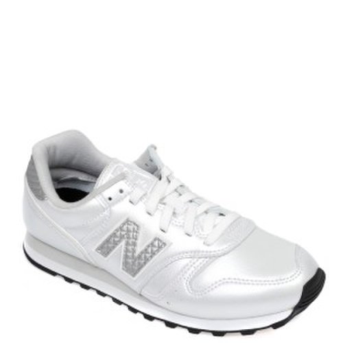 Pantofi sport new balance argintii, wl373, din piele ecologica