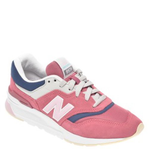 Pantofi sport new balance roz, cw997, din material textil si piele intoarsa