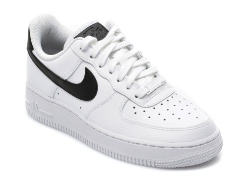 Pantofi sport nike albi, wmns air force 1 07, din piele naturala