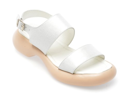 Sandale magrit albe, 11, din piele naturala