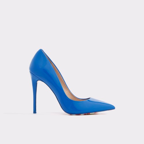 Pantofi albastri, de dama, aldo stessy, din piele ecologica