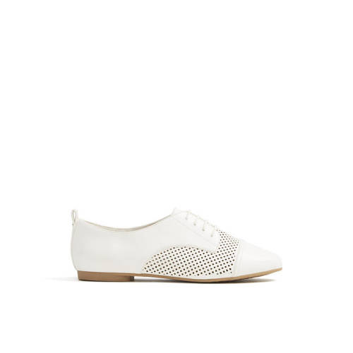 Pantofi albi, de dama, aldo olaya, din piele ecologica