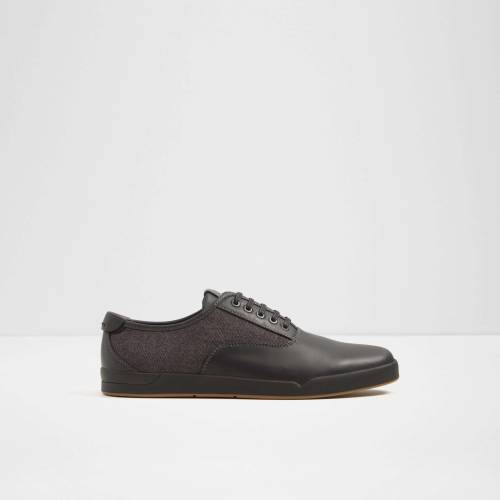 Pantofi casual negri, pentru barbati, aldo - tadda98, din piele ecologica