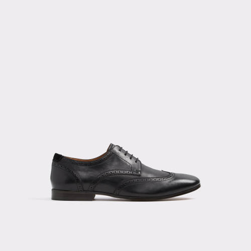 Pantofi eleganti negri, pentru barbati, aldo - macario, din piele naturala