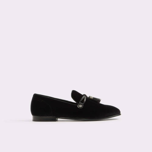 Pantofi eleganti negri, pentru barbati, aldo - mccre99, din piele intoarsa
