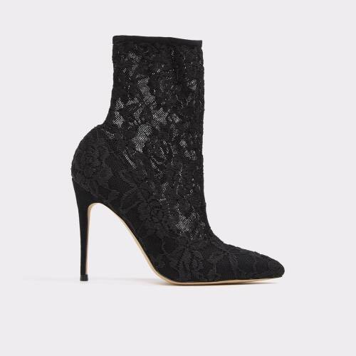 Pantofi negri, de dama, aldo - halle98, din material textil