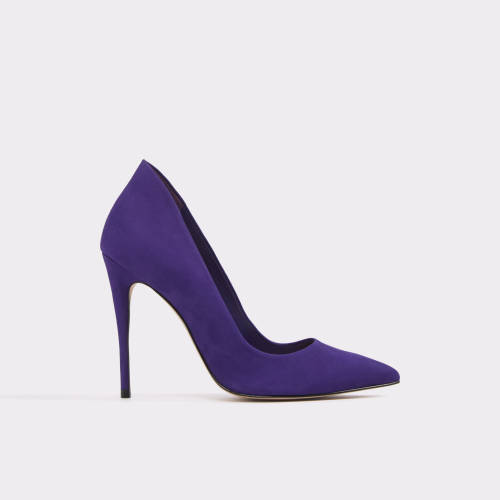 Pantofi violeti, de dama, aldo - casse51, din piele naturala
