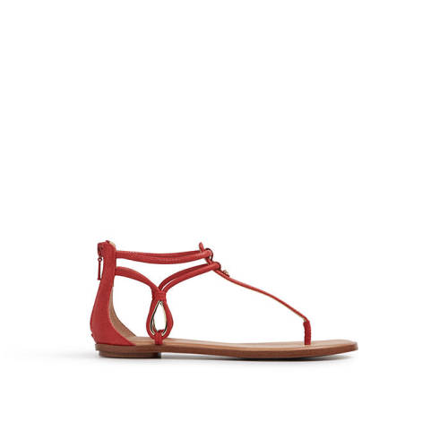 Sandale rosie, de dama, aldo surie, din piele ecologica