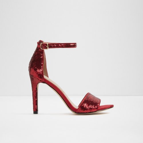 Sandale rosii, de dama, aldo - fioll64, din material textil