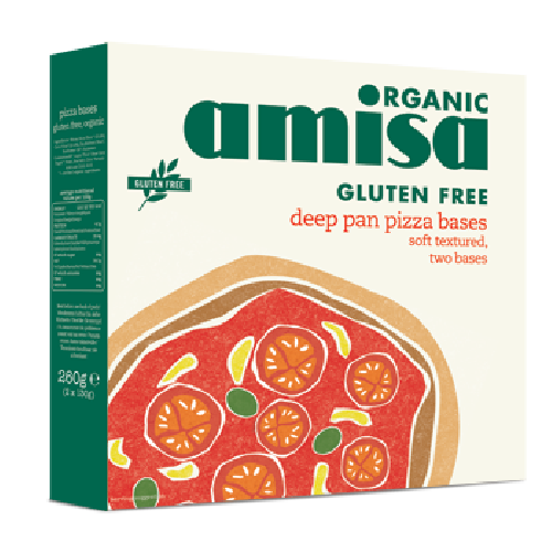 Blat pentru pizza fara gluten bio 260g (2x130g) amisa