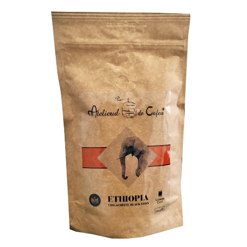 Cafea boabe premium de origine ethiopia yiergacheffe 250gr