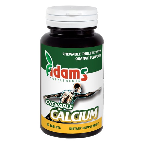 Chewable calcium 30 tab. adams supplements