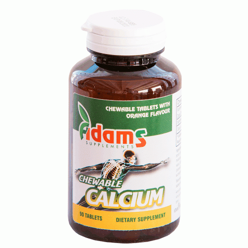 Chewable calcium 90 tab. adams supplements