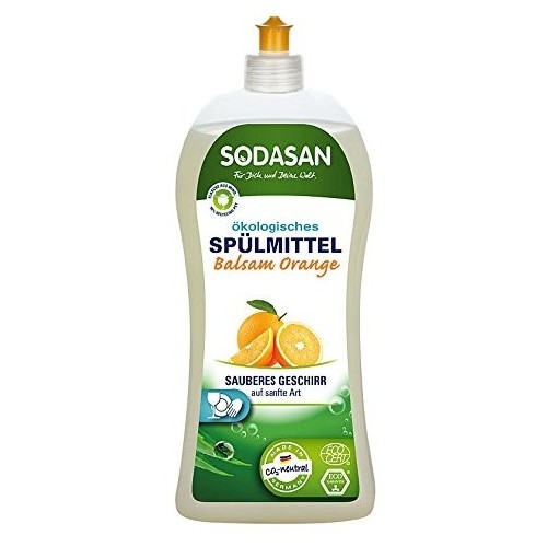 Detergent pentru vase lichid cu balsam bio portocala 1l sodasan