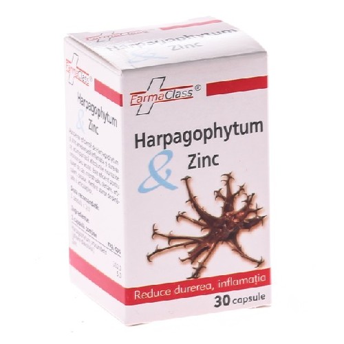 Harpagophytum (gheara diavolului) & zinc 30cps farma class