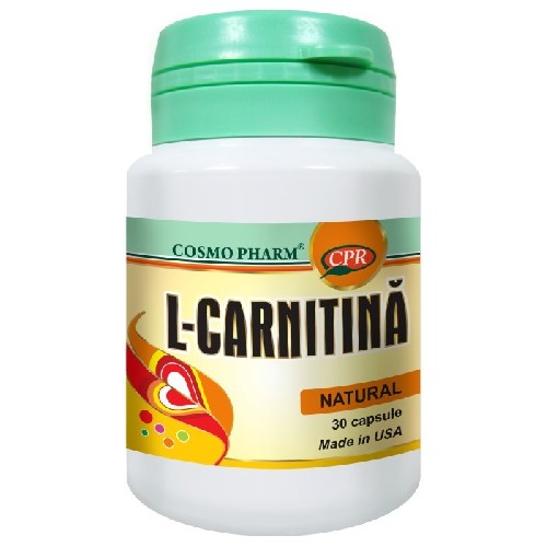 L carnitina cu omega 3 30cps cosmopharm 