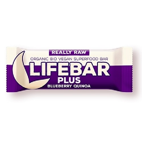 Lifebar plus baton cu afine si quinoa raw bio 47gr