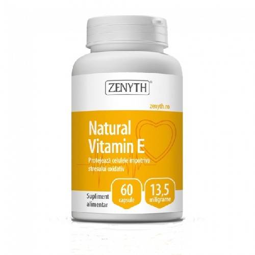 Natural vitamin e 60cps zenyth